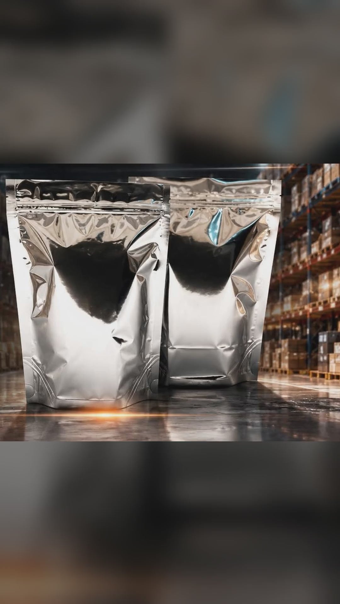Sachets à friandises zip – aluminium (lots de 10, 25 ou 100)